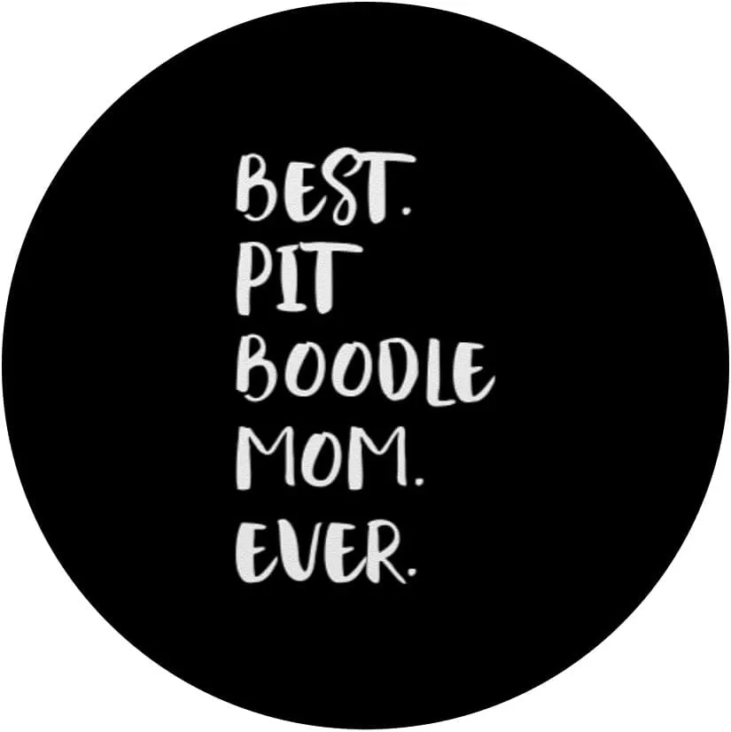 Pit Boodles Pitbull Poodle Best Pit Boodle Mom Ever PopSockets Adhesive PopGrip