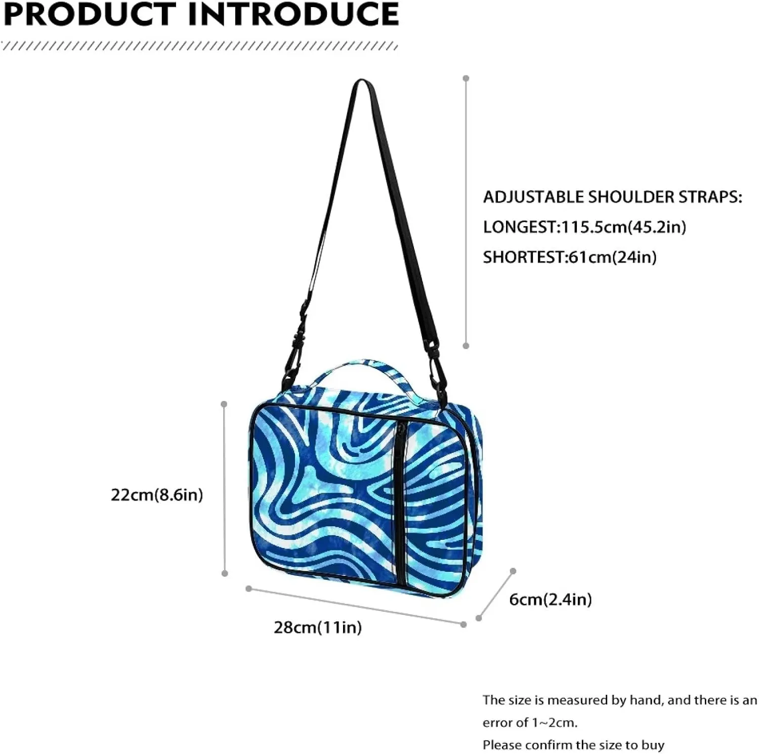 Polyester Bible Cover-Large Bible Cases for Women-Bible Bag Bible Book Cover with Shoulder Strap Zippered Pocket