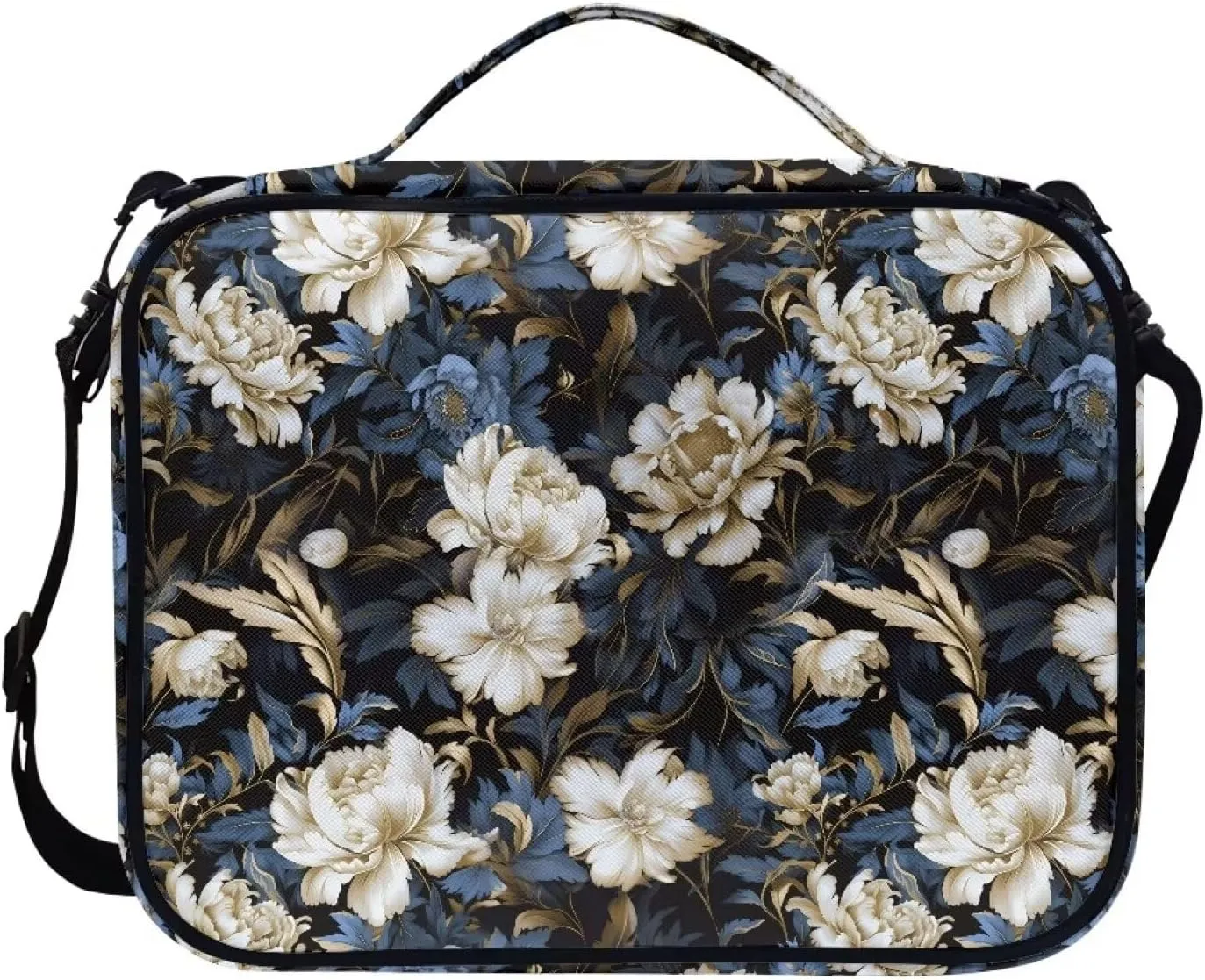 Polyester Bible Cover-Large Bible Cases for Women-Bible Bag Bible Book Cover with Shoulder Strap Zippered Pocket