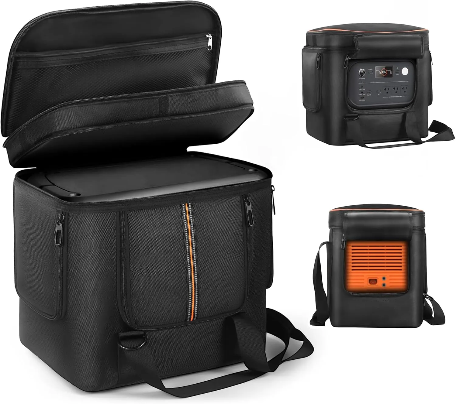 Portable Power Station Carrying Bag Compatible with Jackery Explorer 2000 V2, Travel Storage Case with Quick-Acess Window, Convenient for Camping, Hiking, Home Use