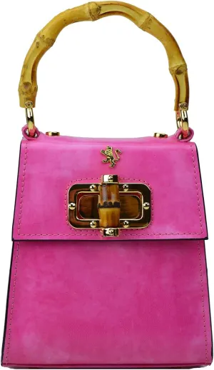 Pratesi Leather, Leather Bag for Woman Castalia R298/22 in cow leather - Castalia R298/22 Pink