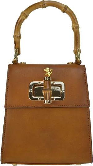 Pratesi Leather, Leather Bag for Women Castalia B298/22 in cow leather - Castalia B298/22 Cognac