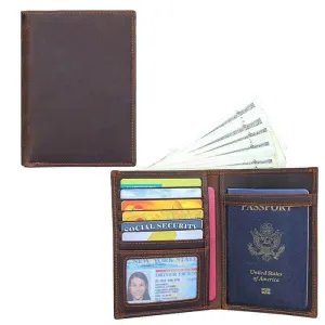 Premium Leather RFID Passport Wallet NZ | Secure Your Travel Essentials