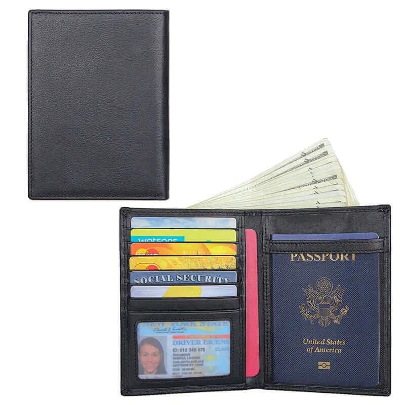 Premium Leather RFID Passport Wallet NZ | Secure Your Travel Essentials