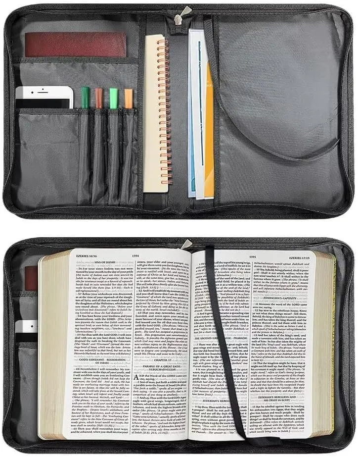PU Print Bible Case foe Men, Bible Bag,Bible Holder, Bible Bags, Study Bible Cases, Bible Covers for Women, Covers for Bible, Bible Cover Case, Cross,2XL