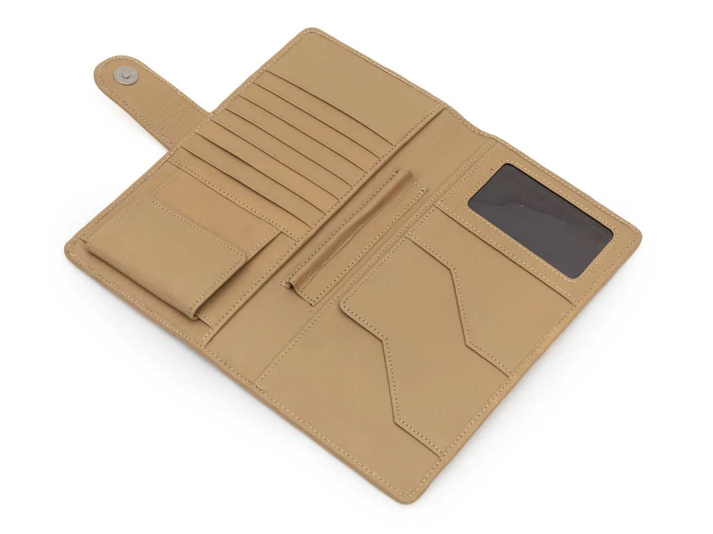 Quilted Checks Passport Wallet