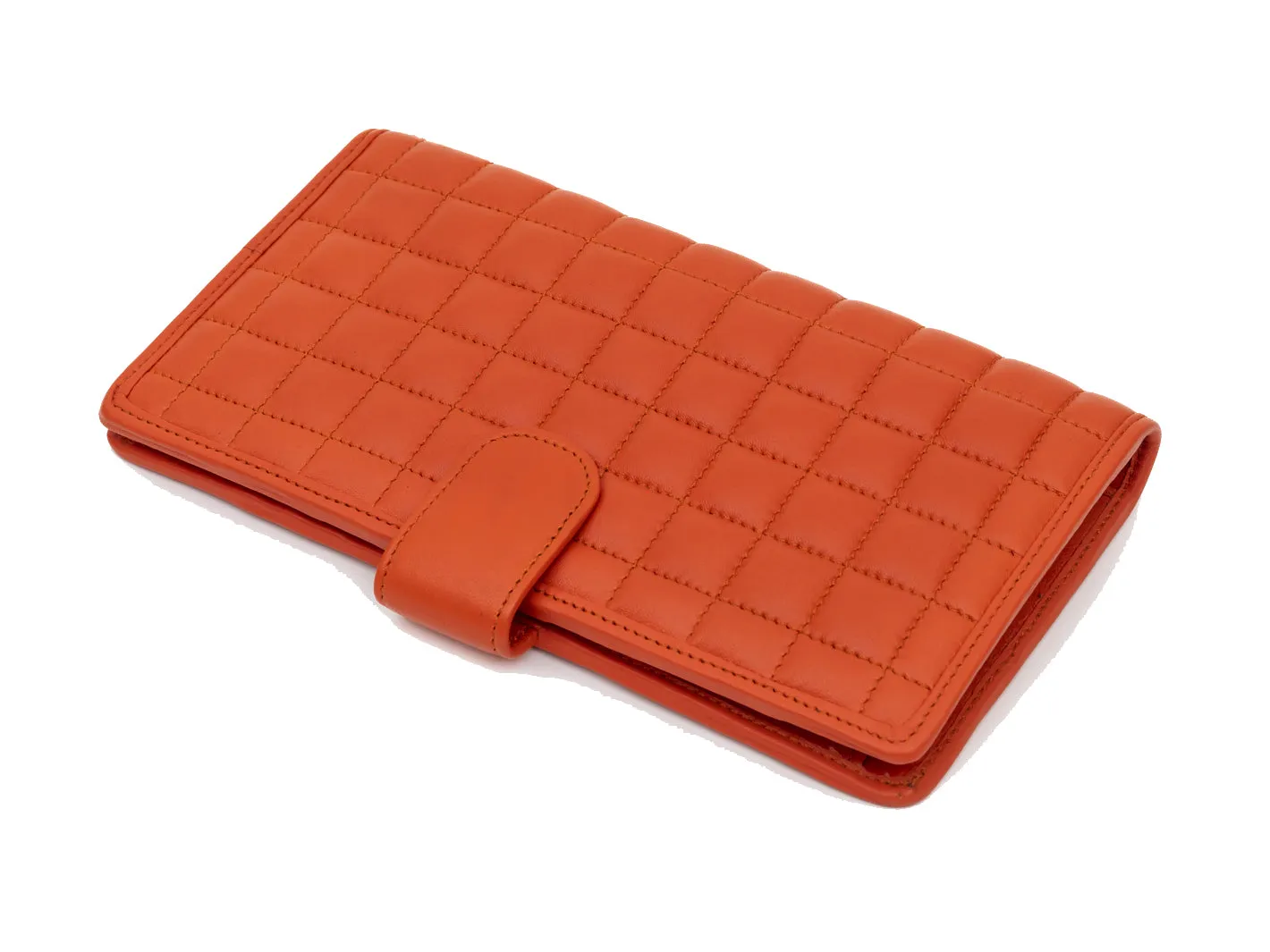 Quilted Checks Passport Wallet