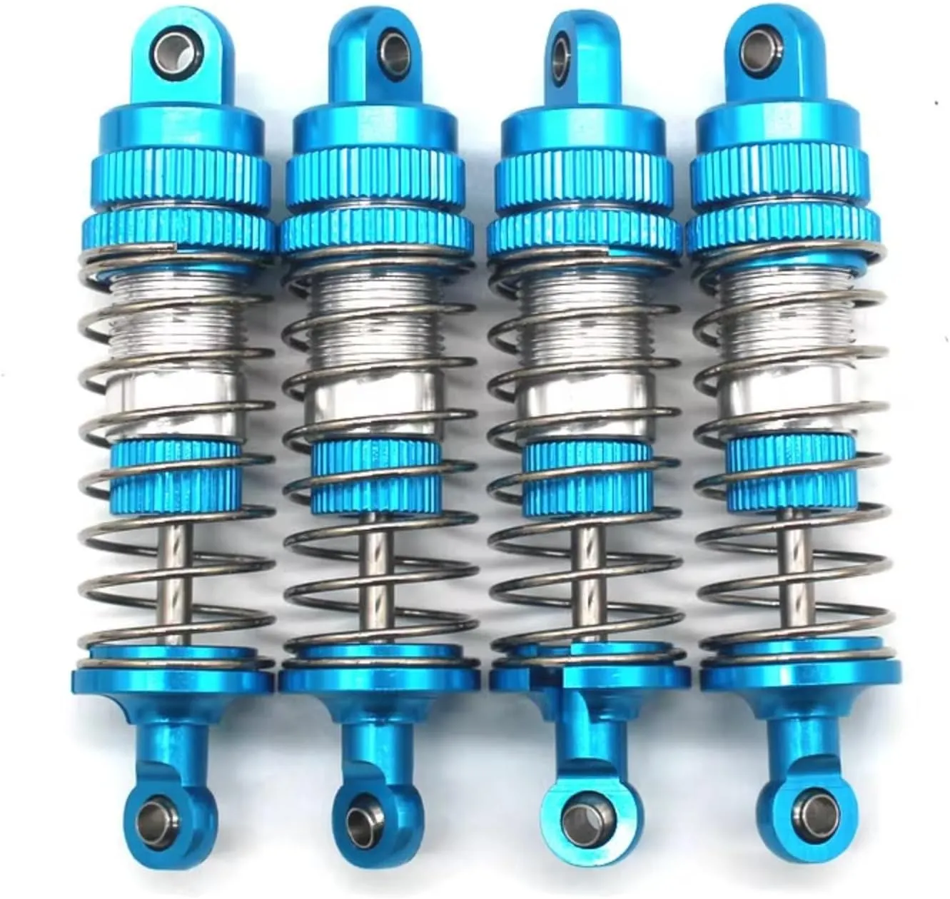 RC Car Upgrade Part for Gladiator for ZD Racing MT16 MT14R PT14R BX12 X12S 1/14 Metal 4PCS Front and Rear Shockproof Remote Control Car Parts(Blue)