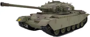 RC Military Tank Model, 1/16 2.4G RC British Centurion MK5 Main Battle Tank Model Vehicle Model Toys with Lights Sounds (Basic Version)