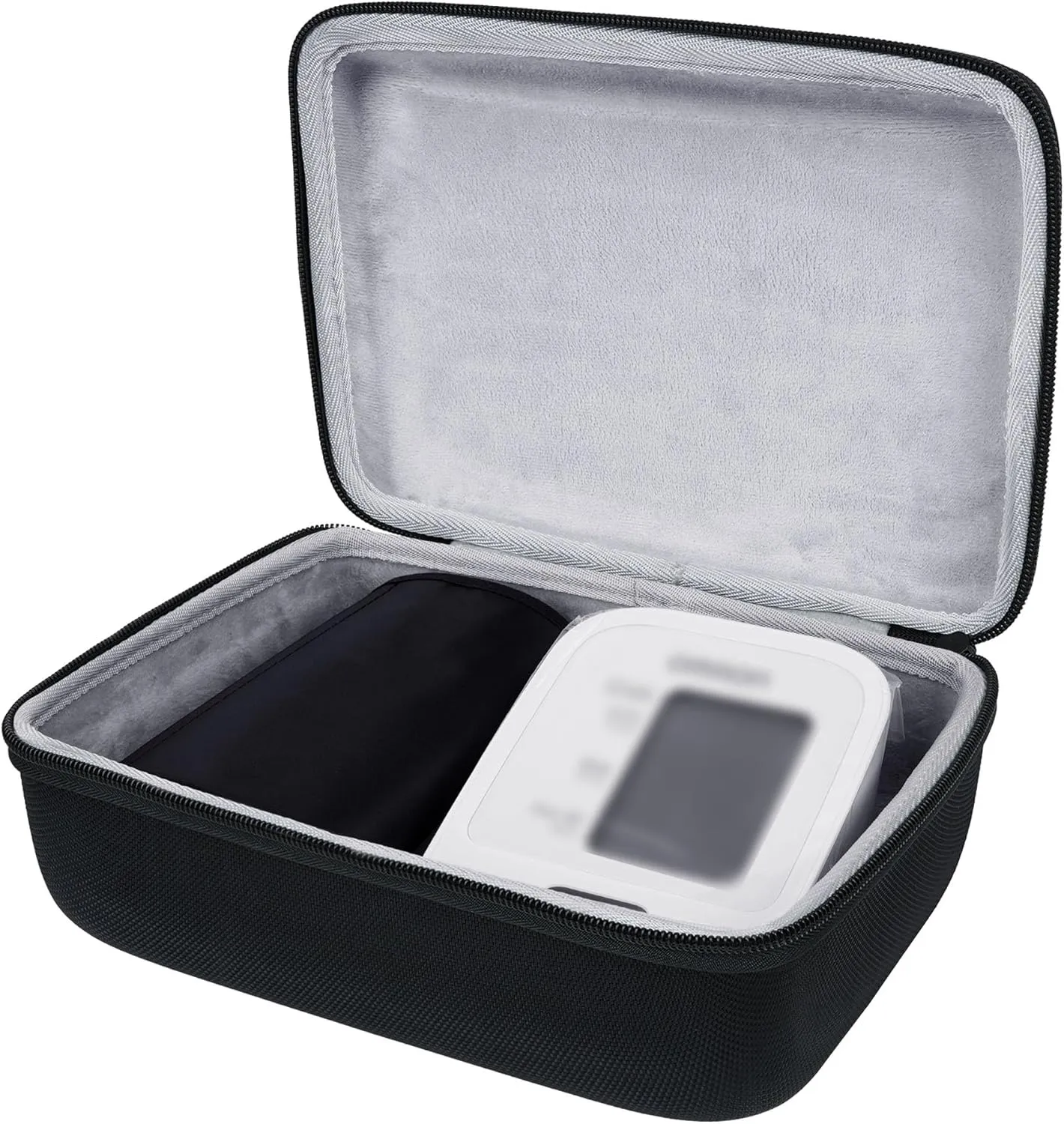 Rectangular Upper Arm Blood Pressure Monitor Shell, Compatible With Omron 5 Series BP7250, 5 Series BP7200, 3 Series BP7100 Hard Shell Protective Travel Bag