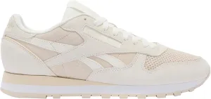 Reebok Unisex Classic Leather Sneakers Black Tennis Shoes Womens Size 5 to 11 Legacy Low, Chalk/Sand/White, 10 US