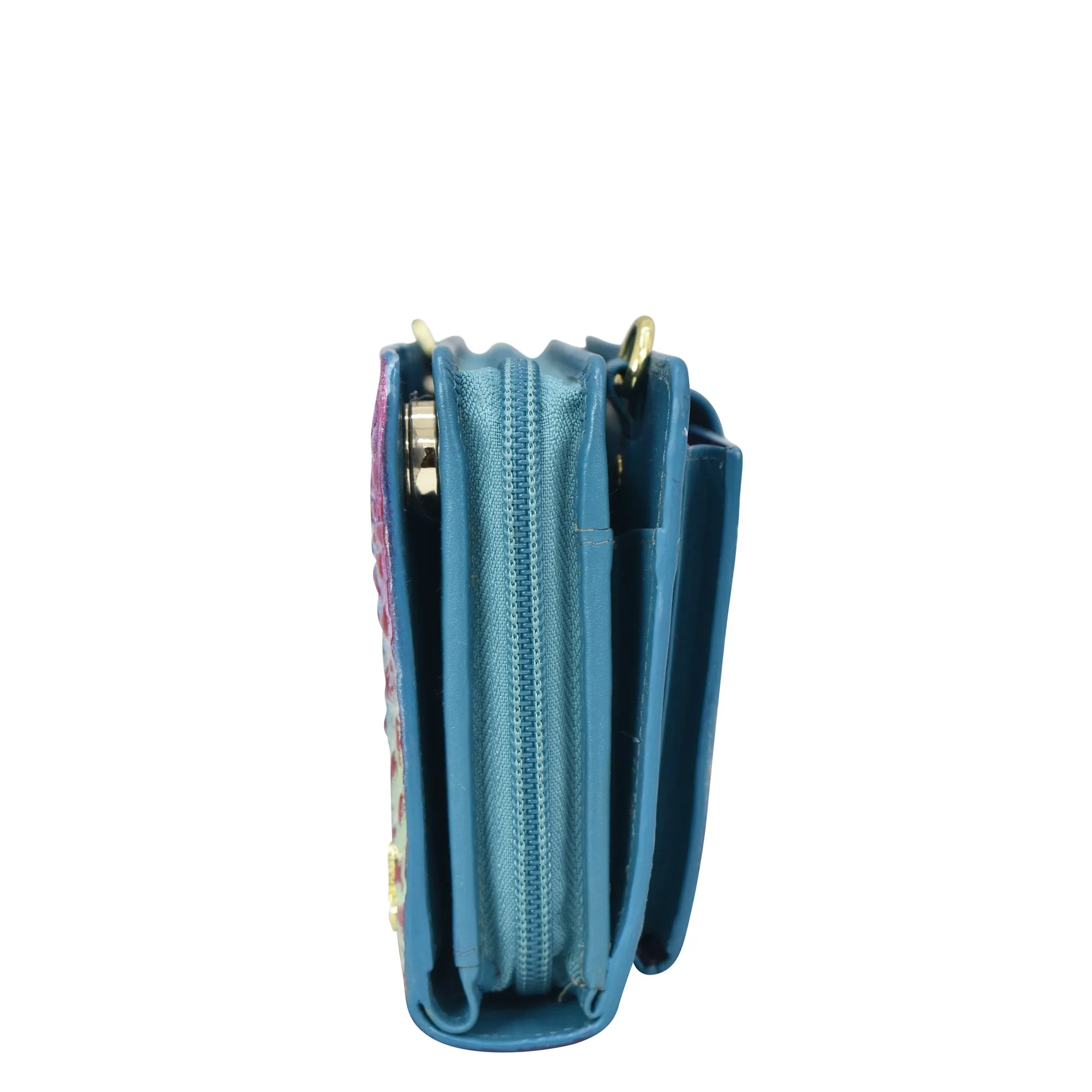 RFID Blocking Organizer Wallet Crossbody - 1149