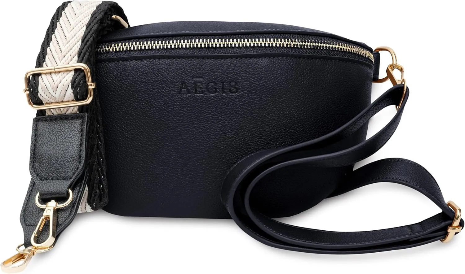 RFID Sling Bag for Women Anti-Theft E M F Crossbody Bag, Vegan Leather