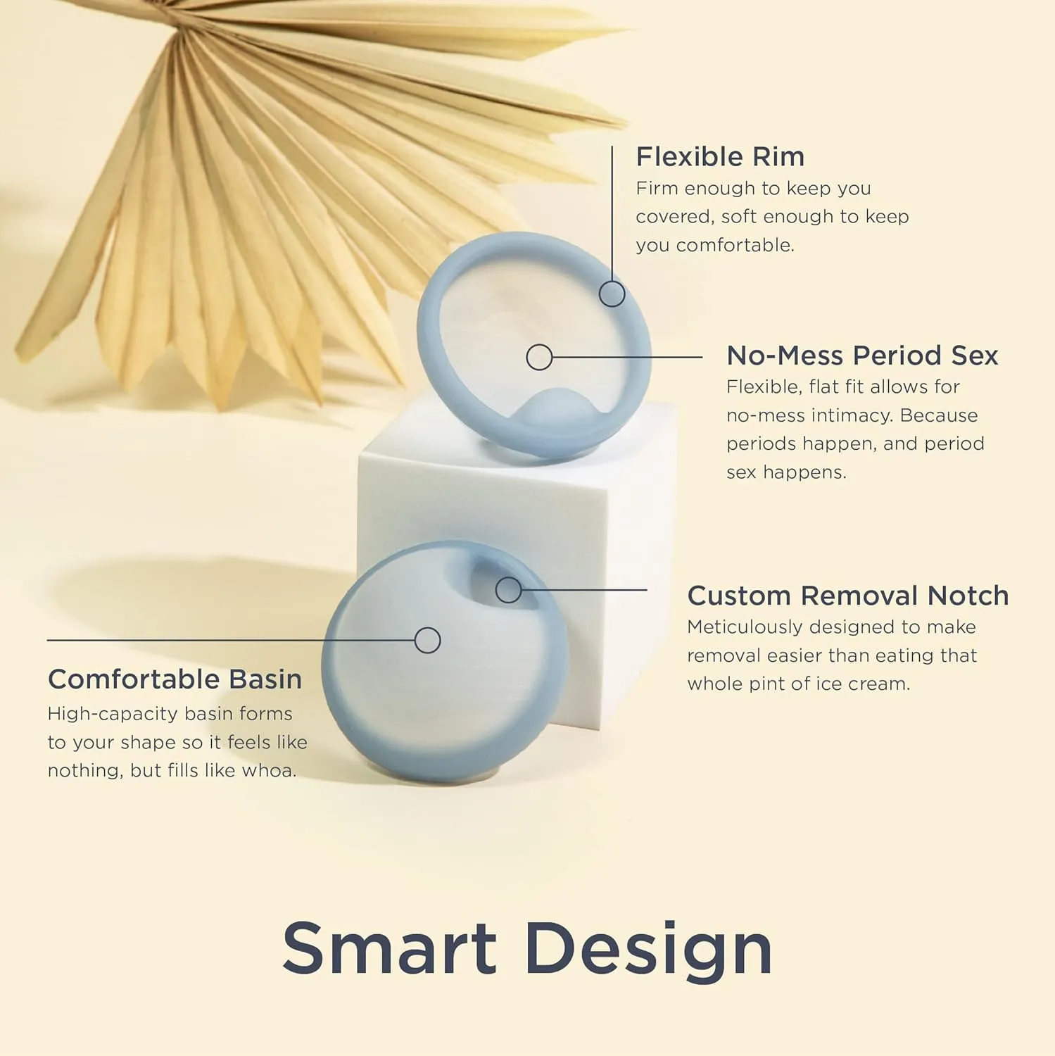 Saalt Menstrual Disc Duo - Soft, Flexible, Reusable Medical-Grade Silicone, Wear 12 Hours, Removal Notch Duo, Includes Both Sizes, Menstrual Cup | Tampon Alternative, Made in USA, Lasts 10 Years