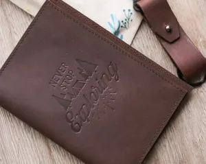 SALE!! Leather Passport Holder with Key chain