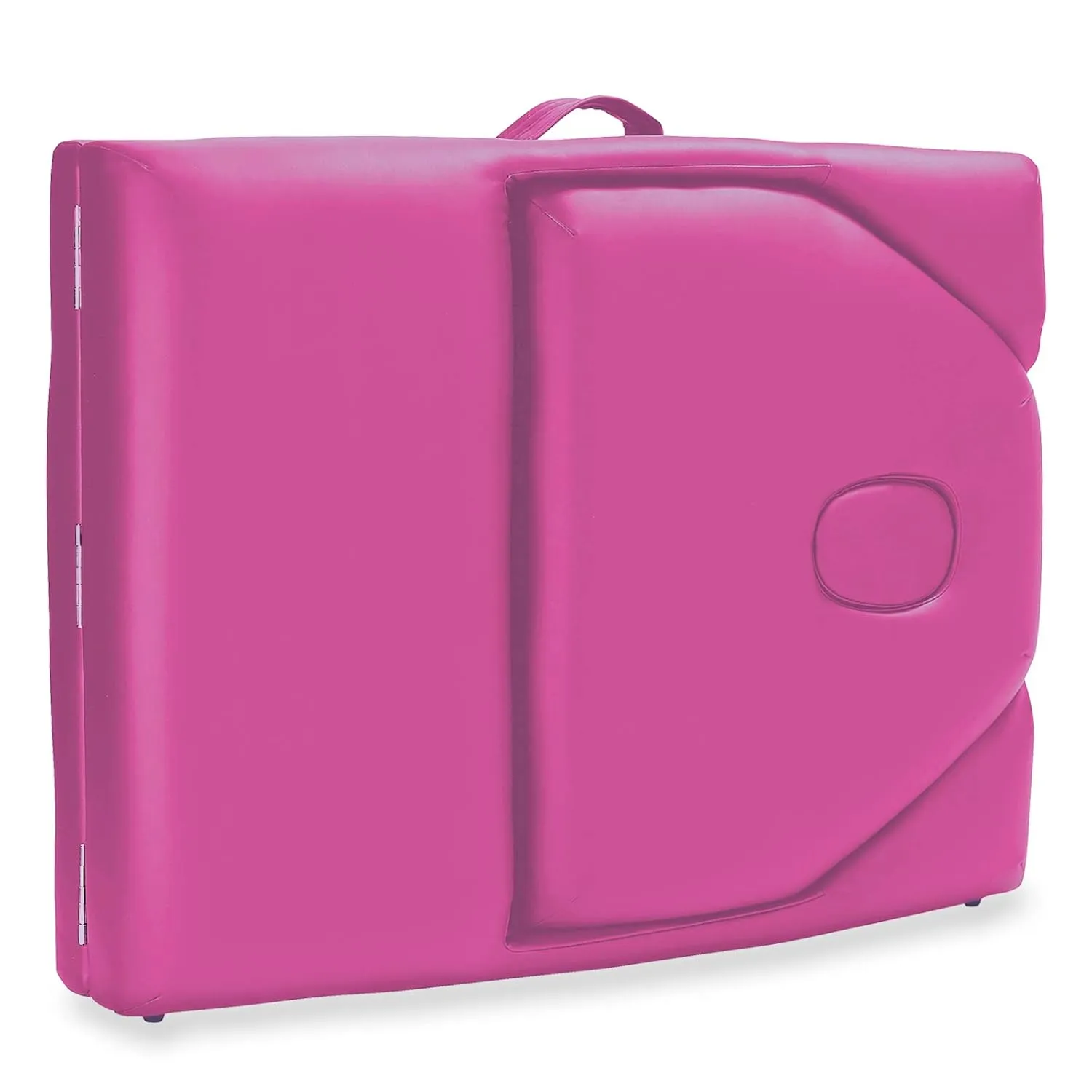 Saloniture Professional Portable Massage Table with Backrest - Hot Pink