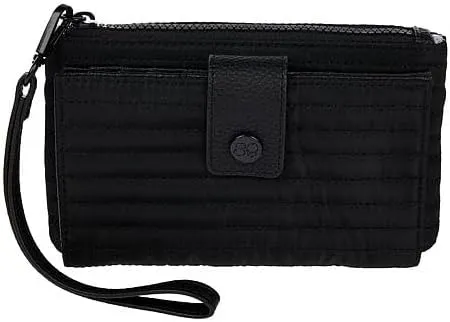 Samantha Brown To-Go RFID Quilted Travel Wallet (Black)