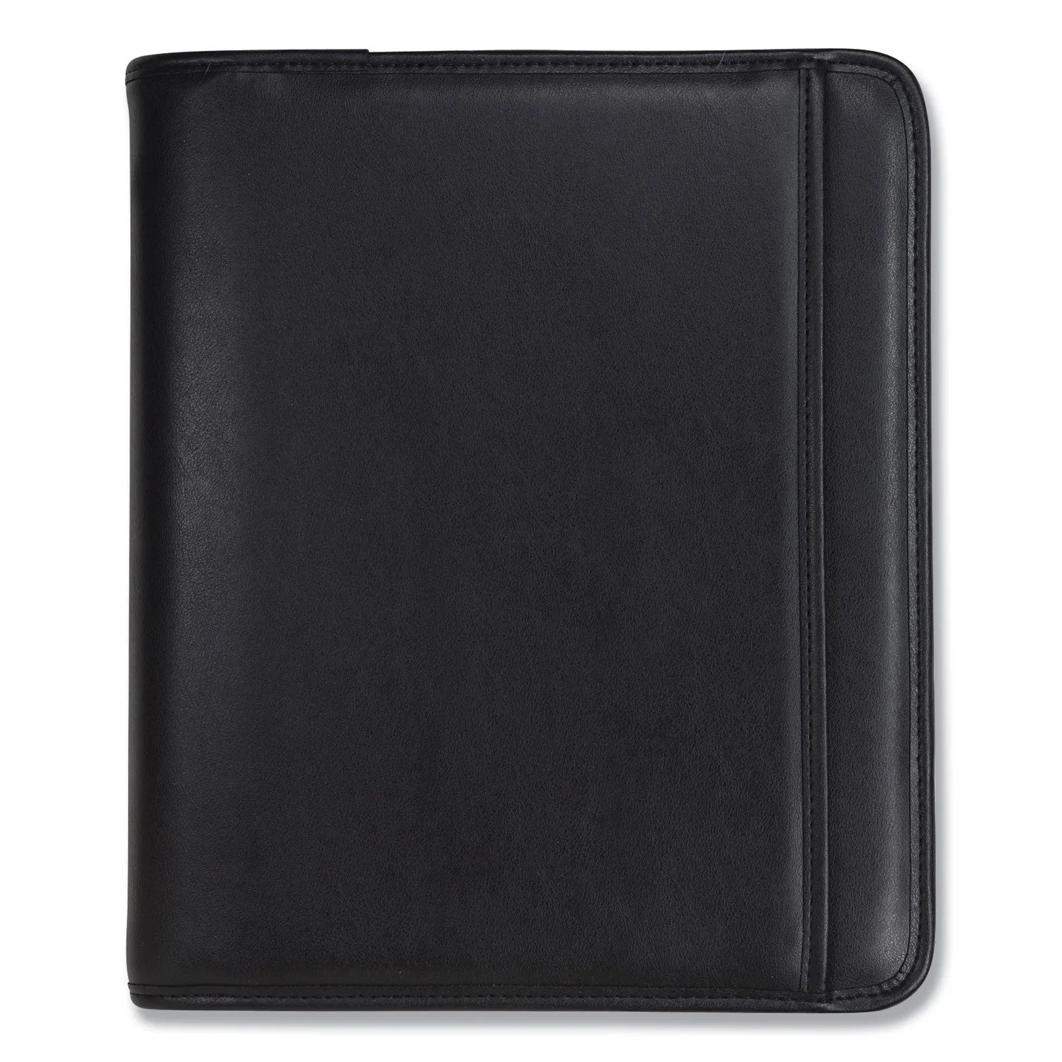 Samsill® Professional Zippered Pad Holder/ring Binder, Pockets, Writing Pad, Vinyl Black