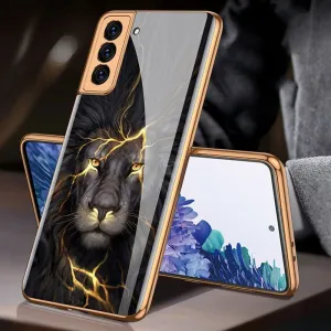 Samsung Galaxy S21 Ultra Plus S21 5G Case Plated 9H Ceramics Tempered Glass