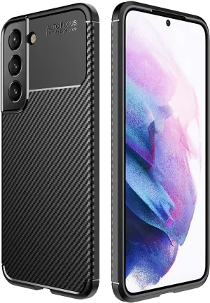 Samsung Galaxy S23 Case, Carbon Gel Phone Cover Ultra Slim Shockproof