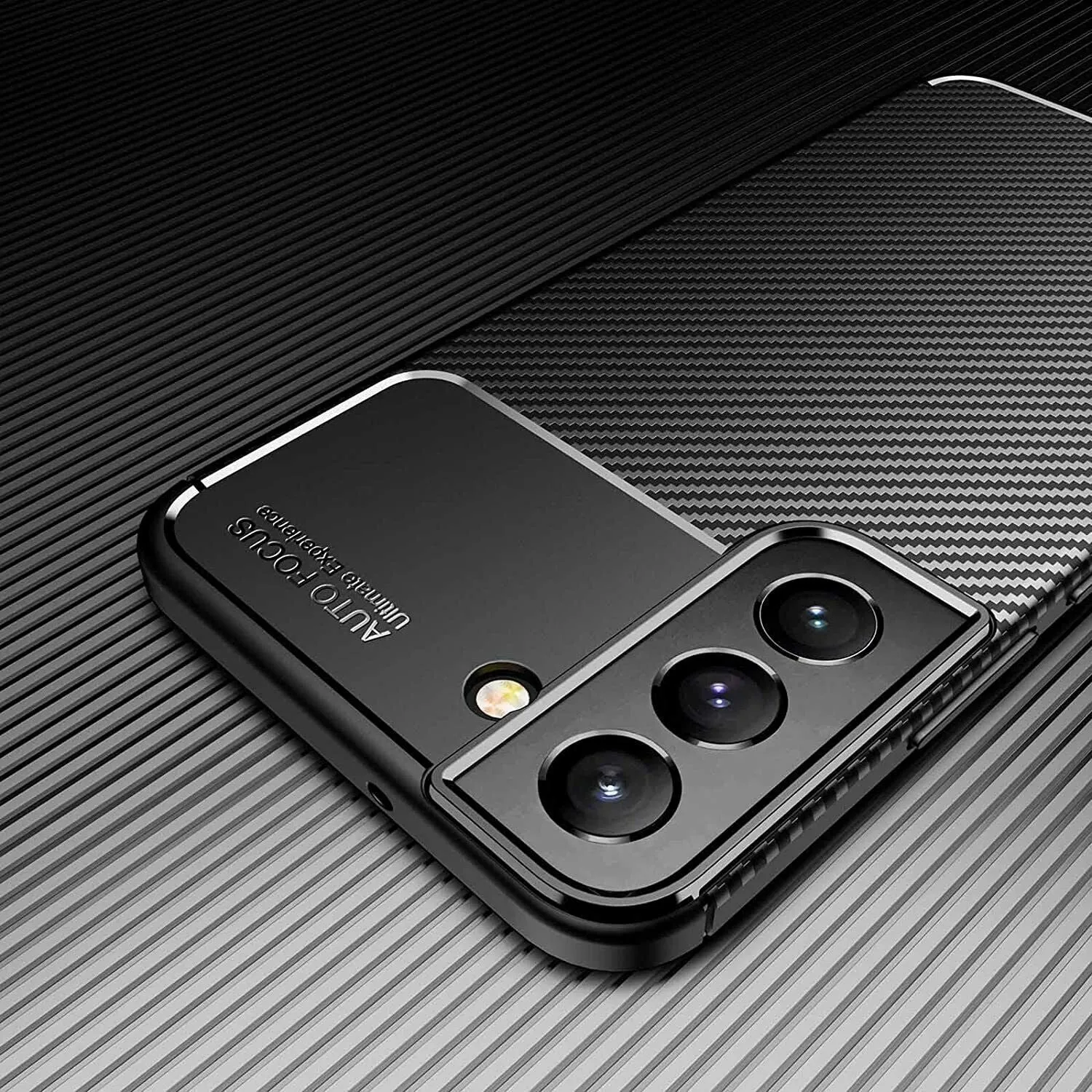 Samsung Galaxy S23 Case, Carbon Gel Phone Cover Ultra Slim Shockproof