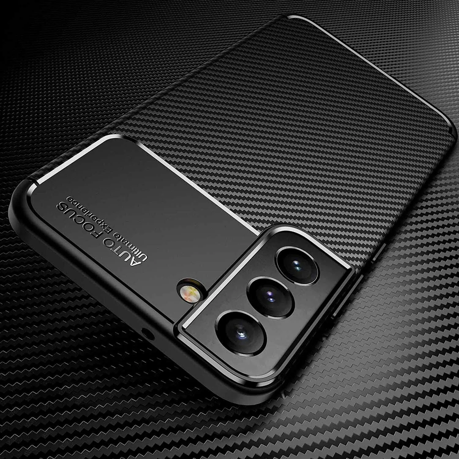 Samsung Galaxy S23 Case, Carbon Gel Phone Cover Ultra Slim Shockproof