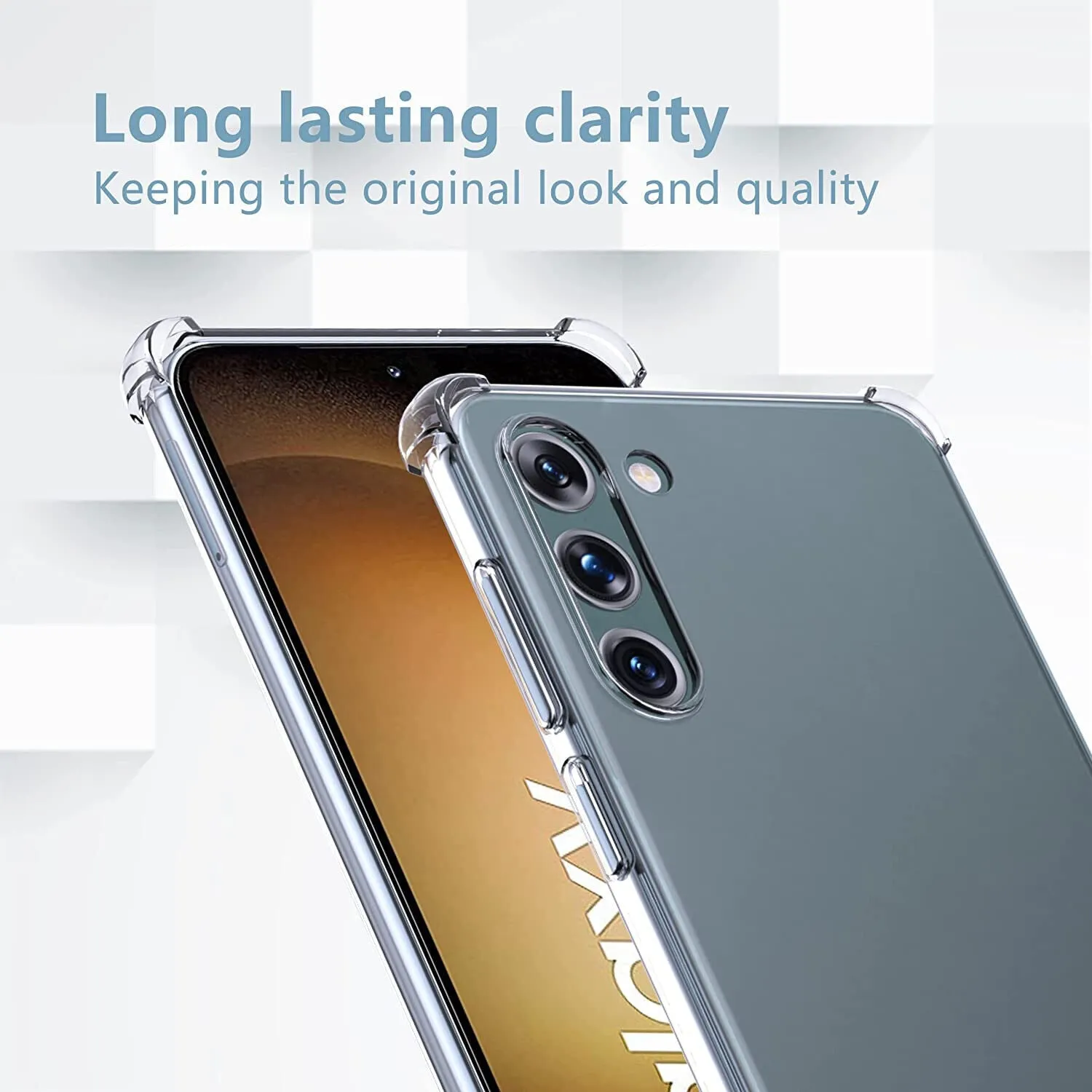 Samsung Galaxy S23  Plus Case Clear Silicone Slim Shockproof Gel Phone Cover