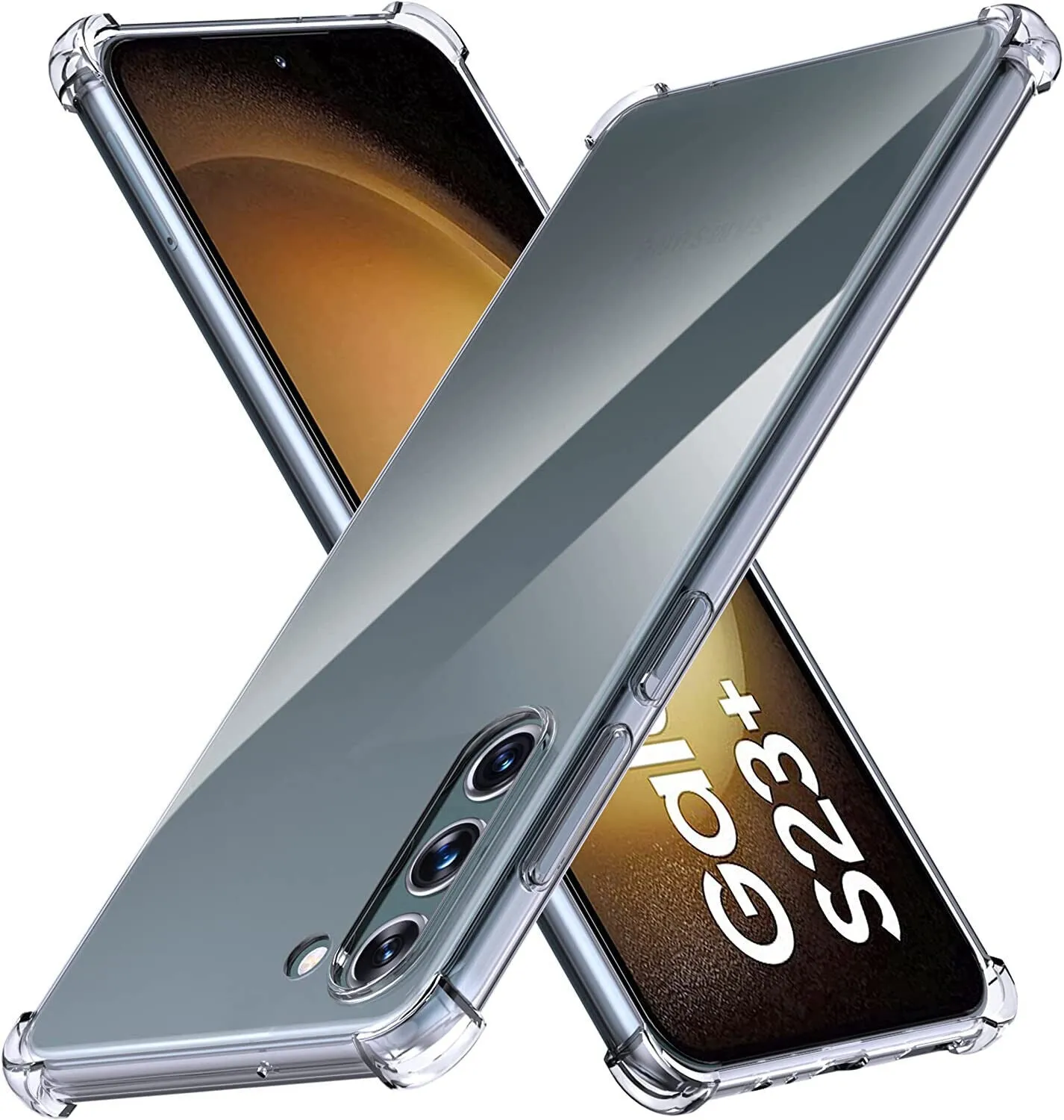 Samsung Galaxy S23  Plus Case Clear Silicone Slim Shockproof Gel Phone Cover