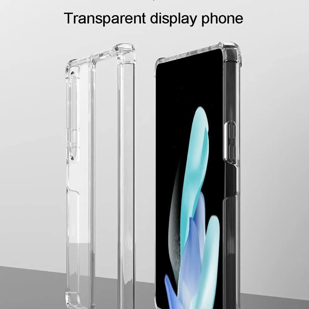 Samsung Galaxy Z Fold 4 Case Clear Silicone Slim Shockproof Gel Hard Cover