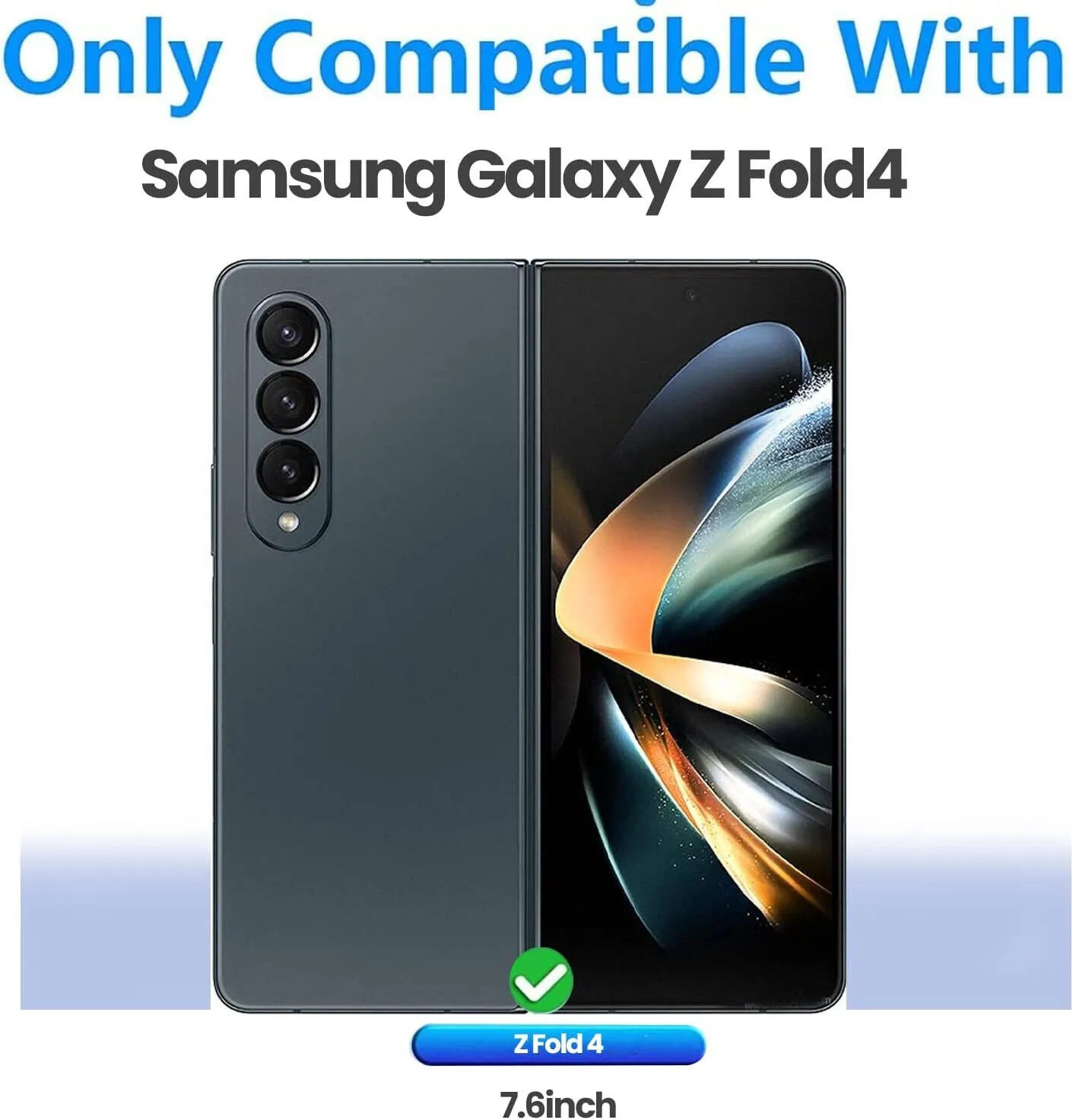Samsung Galaxy Z Fold 4 Case Clear Silicone Slim Shockproof Gel Hard Cover