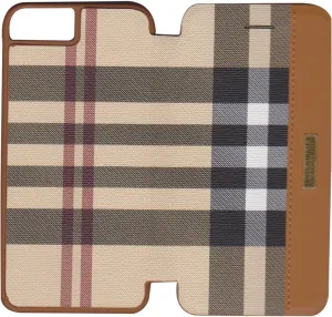SANTA BARBARA Polo & Racquet Club® Apple Plaid iPhone 7 Folio Case Setting Classic SB-IP7SPPLA-FLBRW