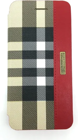 Santa Barbara Polo & Racquet Club® Apple Plaid iPhone 7 forioke-su Gentleman Brun SB – ip7sppla – Flred