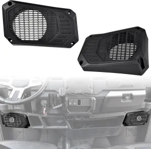 SAUTVS Under Dash Speaker Pods for Ranger 1000/XP 18-24, Under Dashboard Speaker Enclosures Pods Holders for Polaris Ranger XP 1000/Crew 2018-2024 Accessories(One Pair)