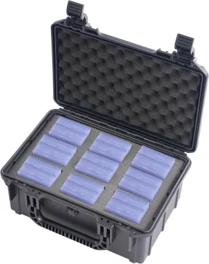 Semi Rigid Card Holder Case - Card Saver 1 Storage Box for Semi Rigid Card Holders, Semi Rigid Card Holder Box Fits 720 Cards（Model A，Classic Black）