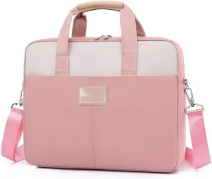 Shockproof laptop bags 13.3 14 15 15.6 inches portable backpacks for men and women (Pink-13-14inch)