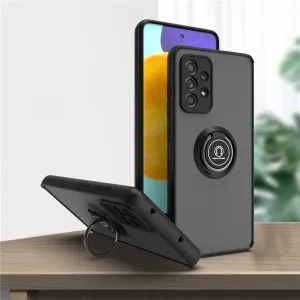 Shockproof Magnetic Case For Samsung With Ring Holder Kickstand