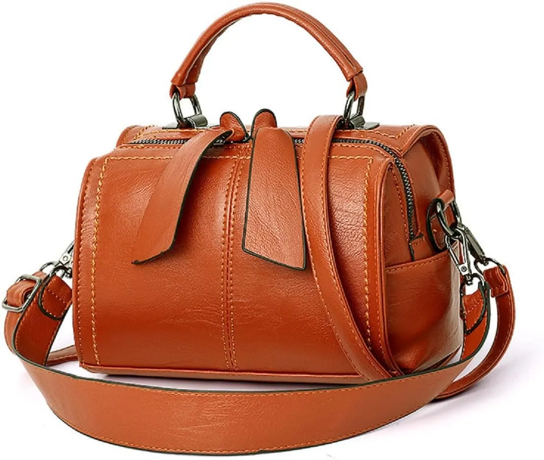 Shoulder Bag and Purse for Women PU Leather Handbag Multi-pocket Top-Handle Satchel Ladies Bowknot Tote