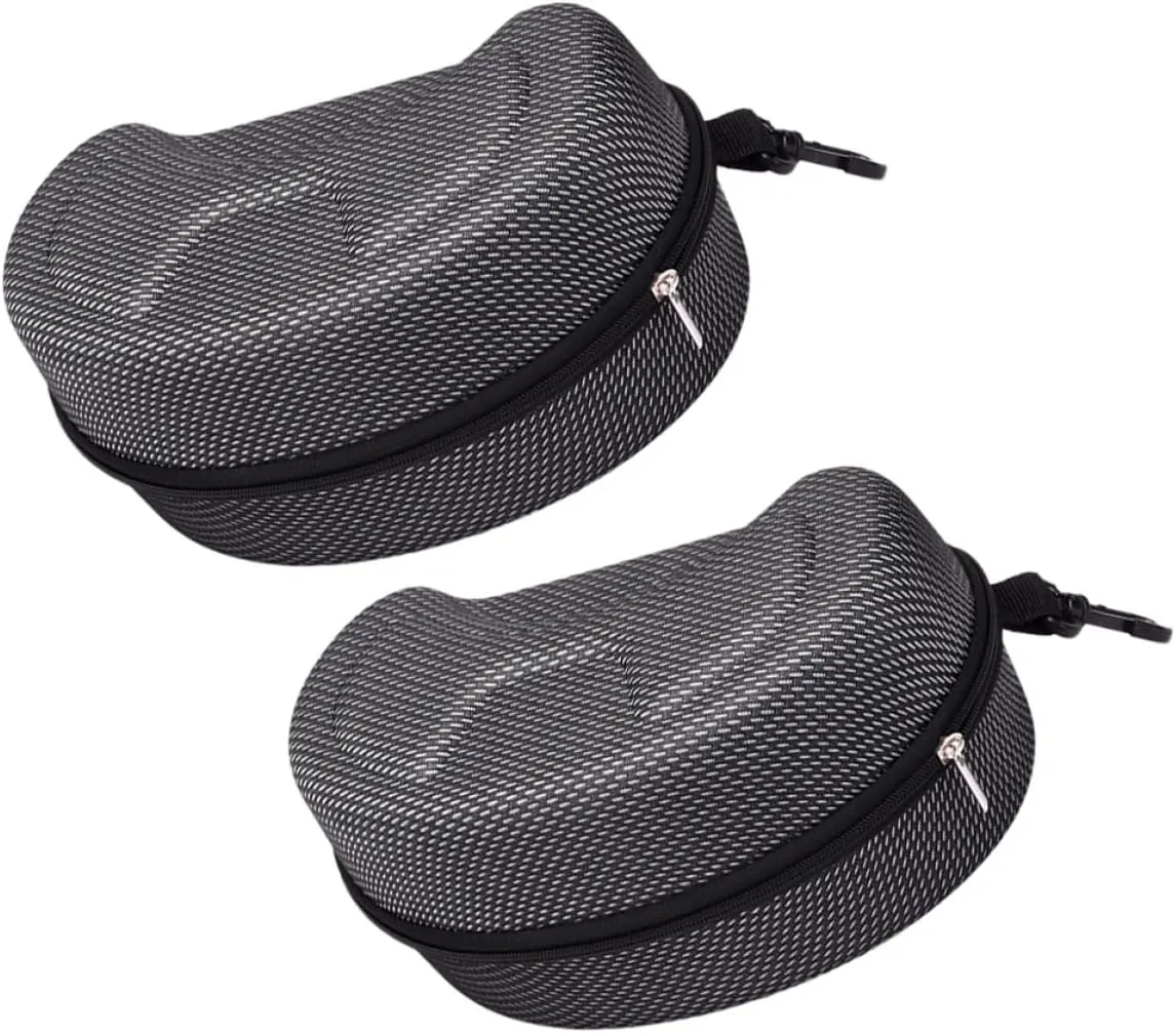 Ski Goggle Case for Men Large Hard Shell Glasses Case Soft Padded Interior for Snow Goggles Motorcycle Eyewear