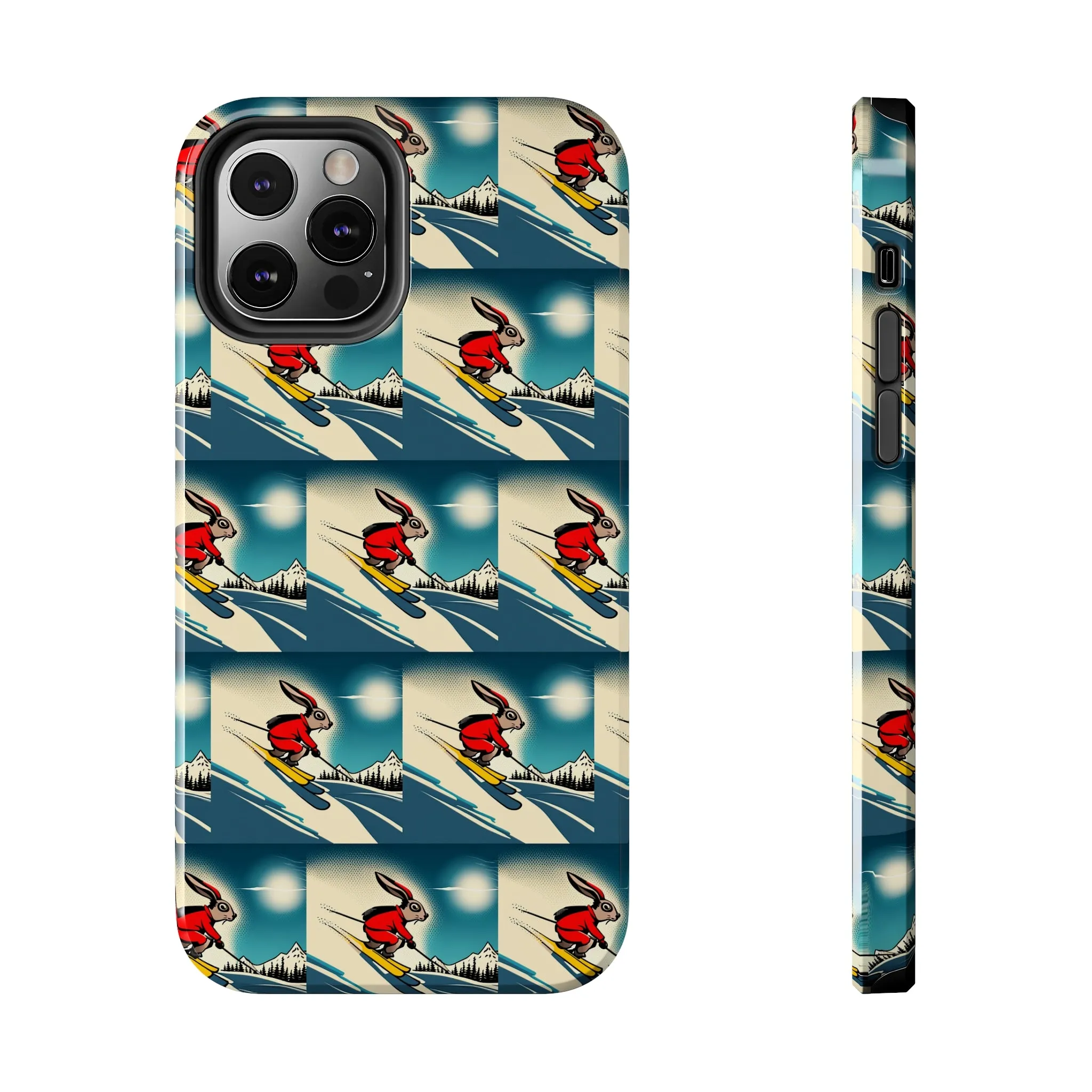 Skiing Bunny - Tough Phone Case, Case-Mate