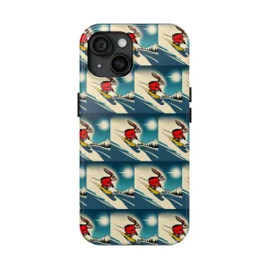 Skiing Bunny - Tough Phone Case, Case-Mate