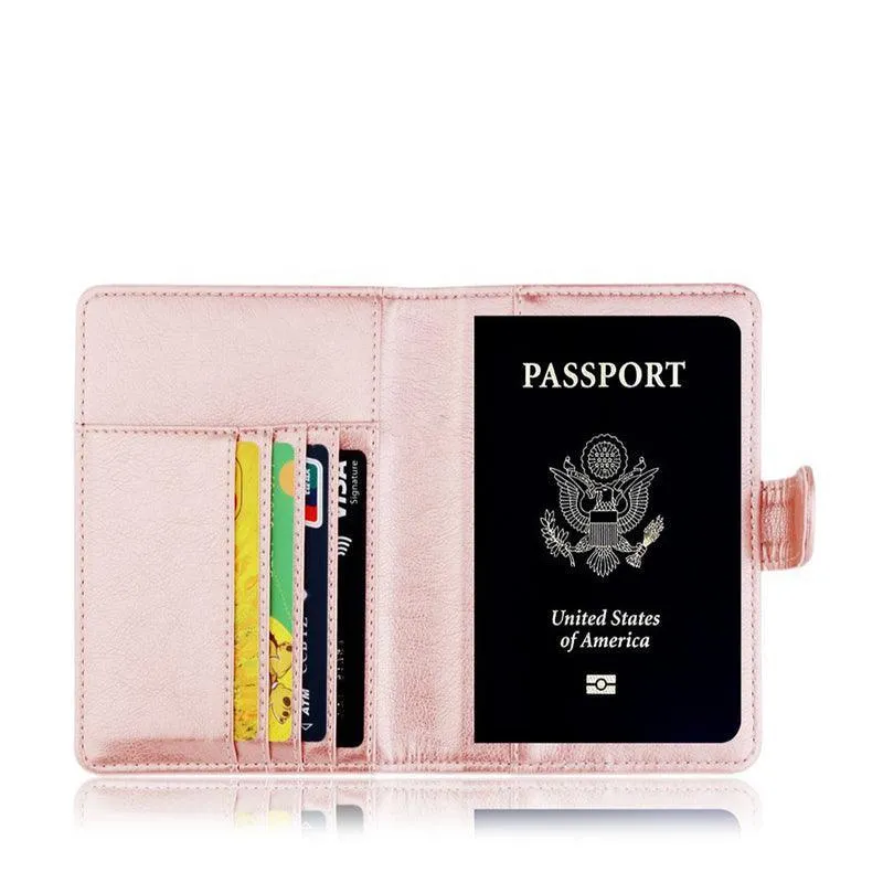 Slim Leather Travel Passport Wallet Holder Rfid Blocking Id Card Case Cover Au