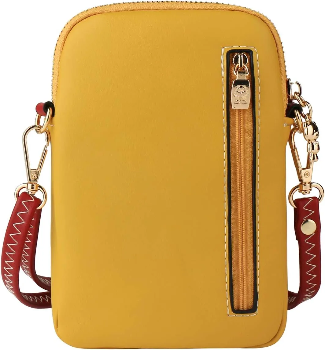 Small Crossbody Bag for Women Leather Lightweight Cute Cat Cell Phone Purse with Crossbody Strap