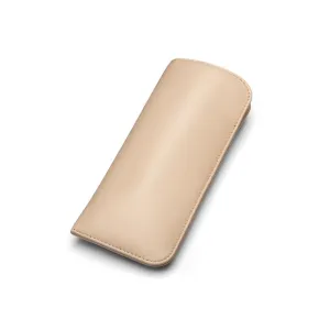 Small Leather Glasses Case - Soft Ivory