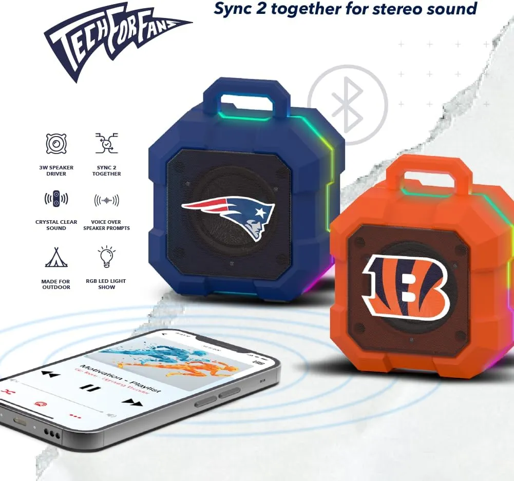 SOAR NCAA Unisex Shockbox LED Wireless Bluetooth Speaker