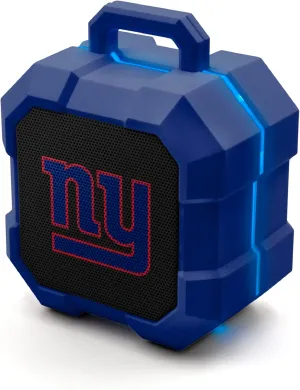 SOAR NFL Shockbox LED Wireless Bluetooth Speaker - Water Resistant IPX4, 5.0 Bluetooth with Over 5 Hours of Play Time - Small Portable Speaker - Officially Licensed NFL, Perfect Home & Outdoor Speaker