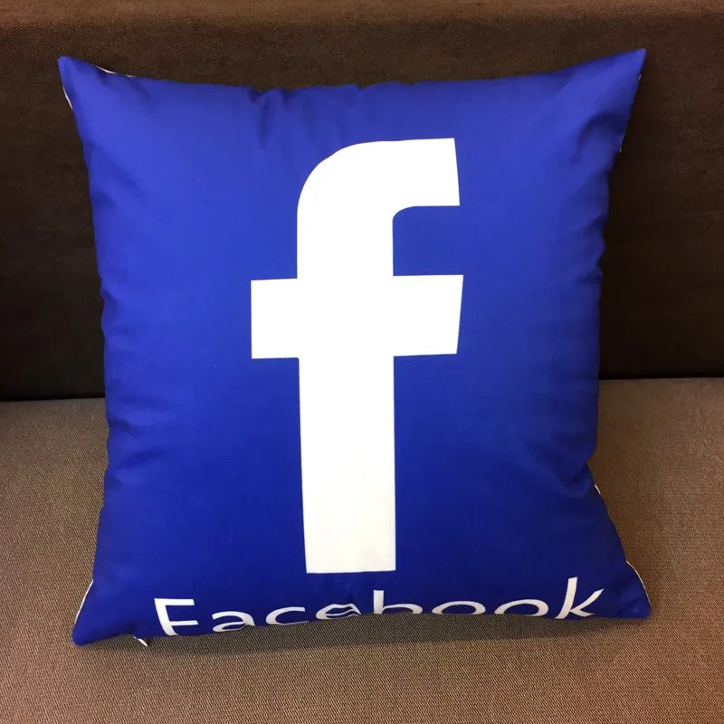 Social Media Logo Pillows & Pillow Cases
