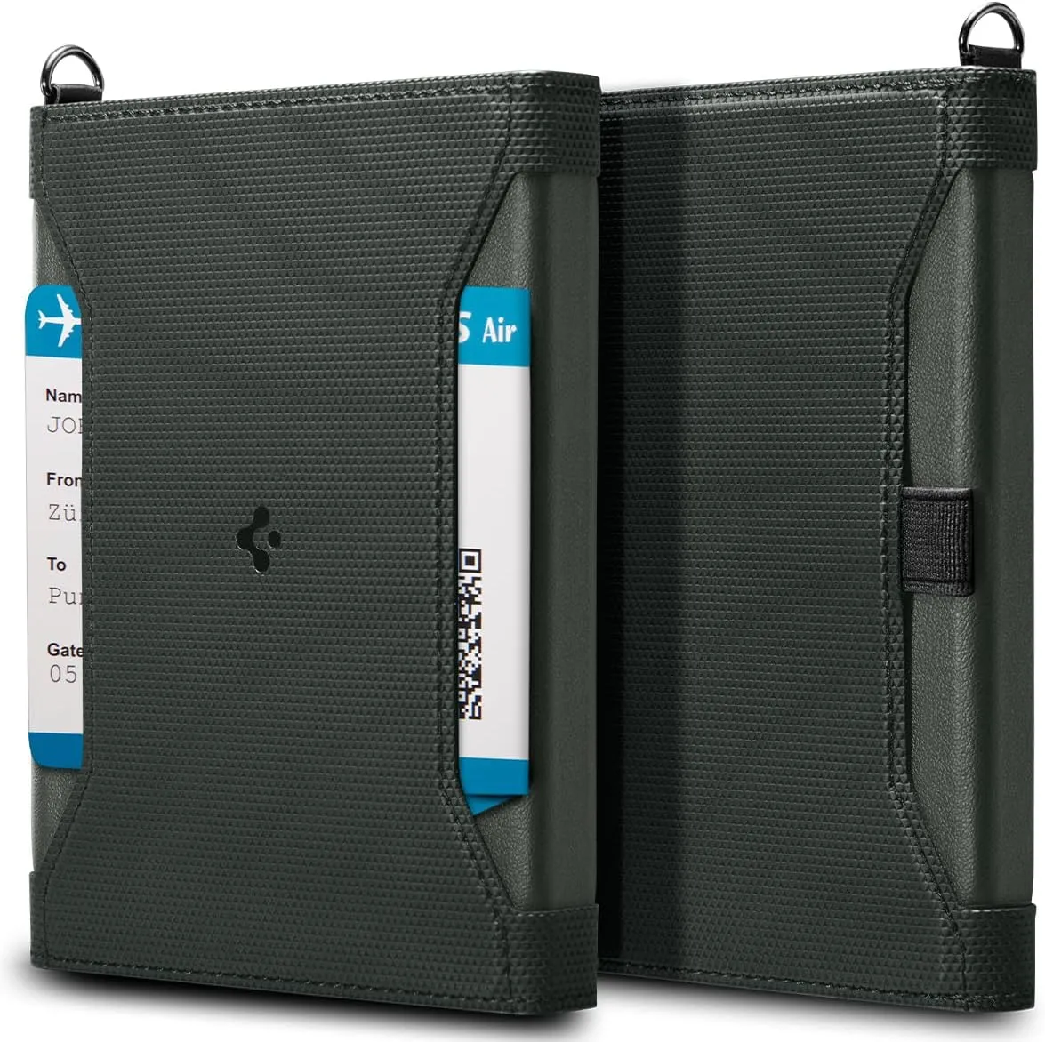 Spigen Life Passport Card Cover Holder Wallet Travel Documents Organizer Protector Accessories with RFID Blocking Technology SIM Card Pin Included