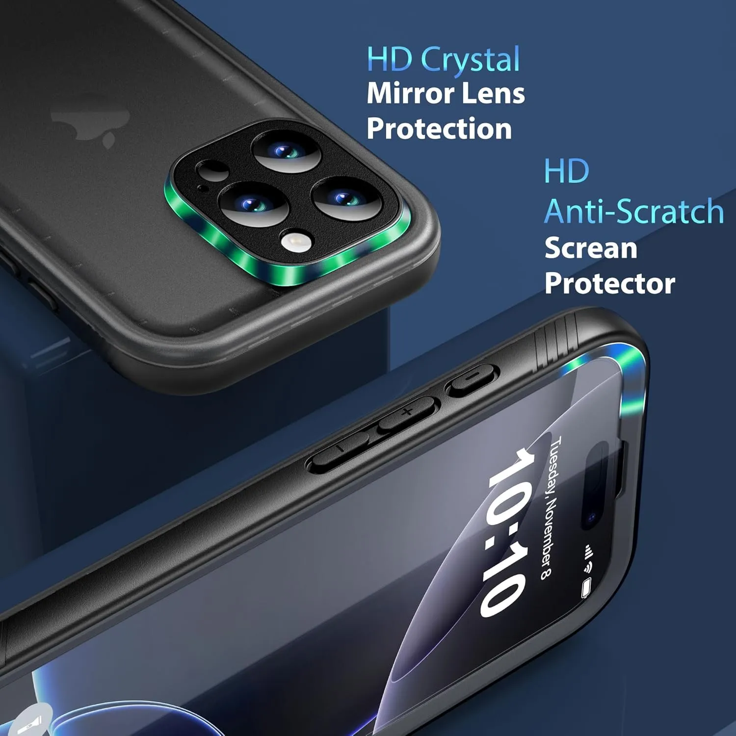 SPORTLINK for iPhone 16 Pro Waterproof Case - Shockproof Dustproof Case with Built-in Clear Screen Protector, Full Body Heavy Duty Sealed Protective Cover for iPhone 16 Pro Case 6.3 inches