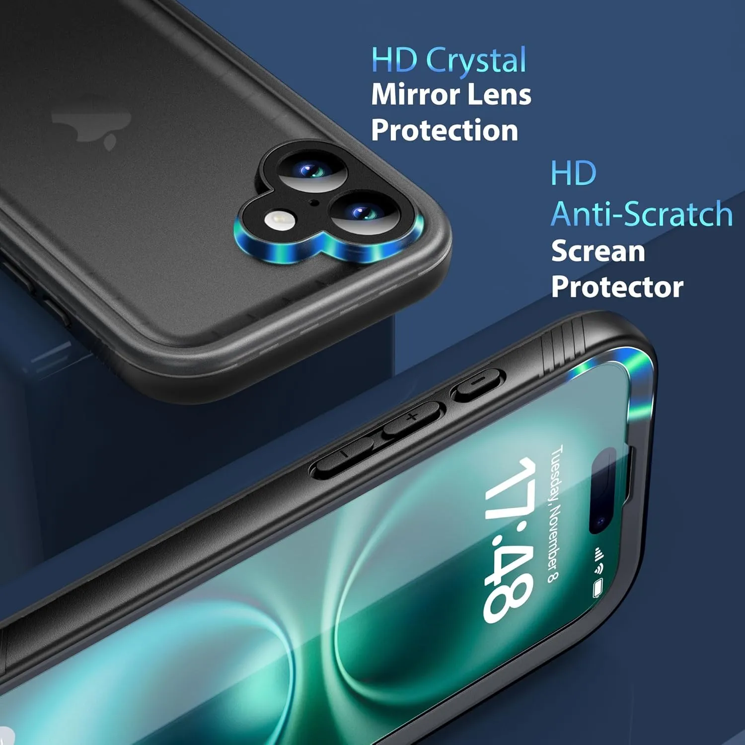 SPORTLINK for iPhone 16 Waterproof Case - Shockproof Dustproof Case with Built-in Clear Screen Protector, Full Body Heavy Duty Sealed Protective Cover for iPhone 16 6.1"