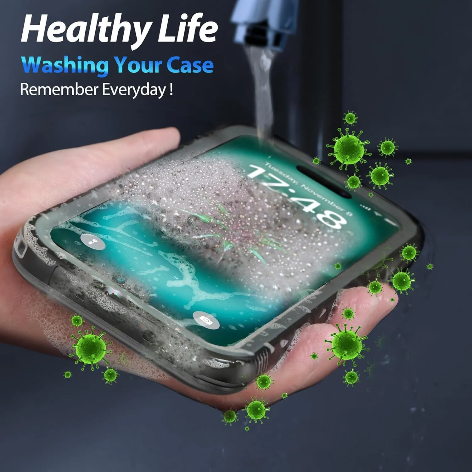 SPORTLINK for iPhone 16 Waterproof Case - Shockproof Dustproof Case with Built-in Clear Screen Protector, Full Body Heavy Duty Sealed Protective Cover for iPhone 16 6.1"